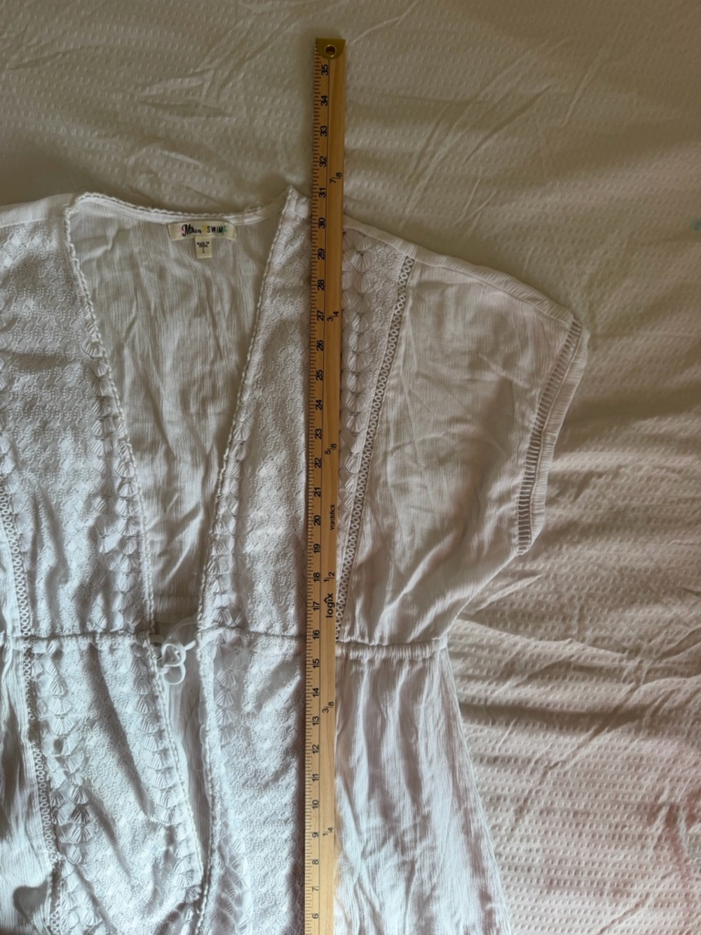 Miken White Swim Cover-Up - Picture 8 of 8